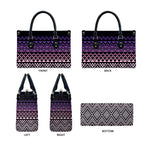 Maori Niho Taniwha Te Wheiao Leather Bag Waiporoporo - Aussie Hoodie