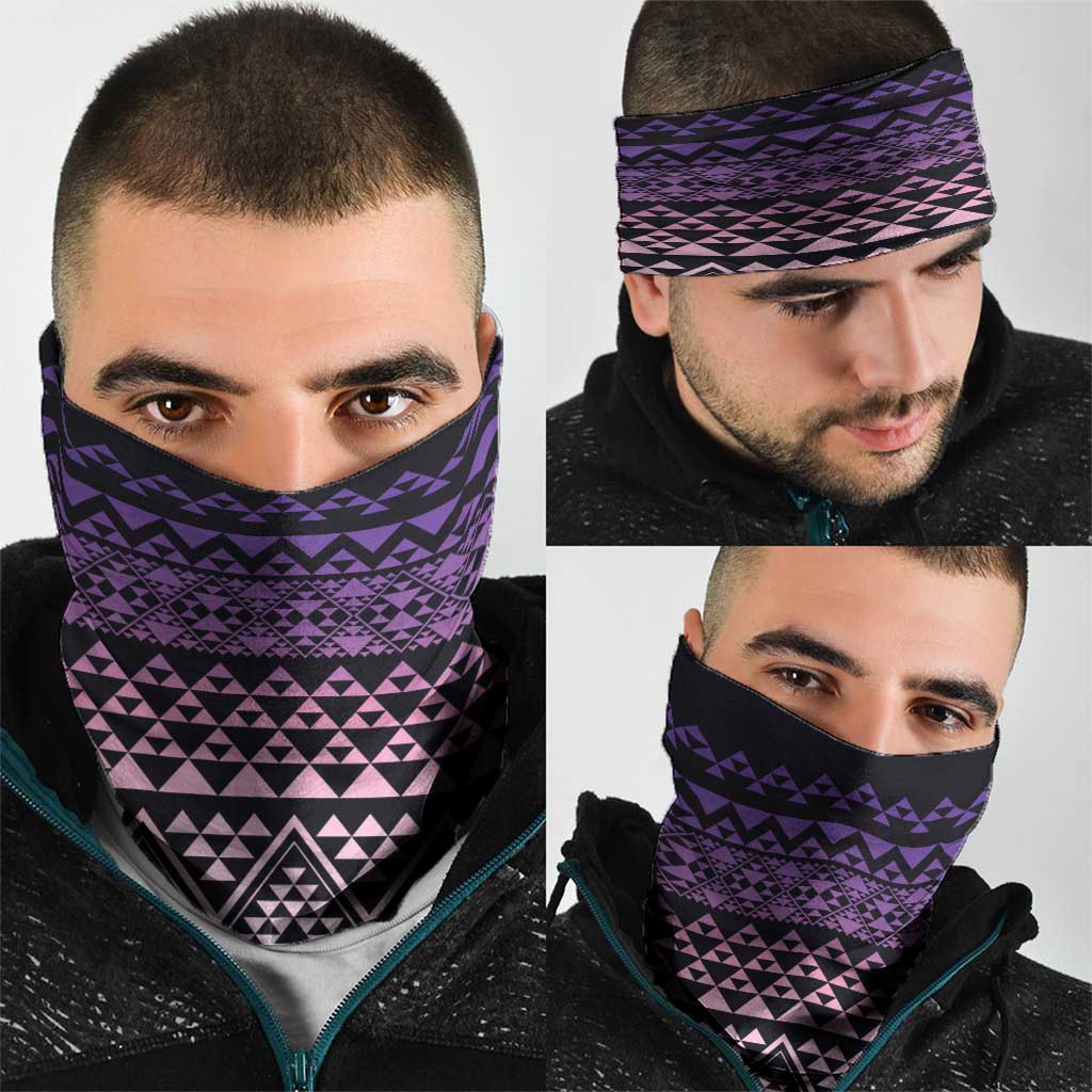 Maori Niho Taniwha Te Wheiao Neck Gaiter Waiporoporo - Aussie Hoodie
