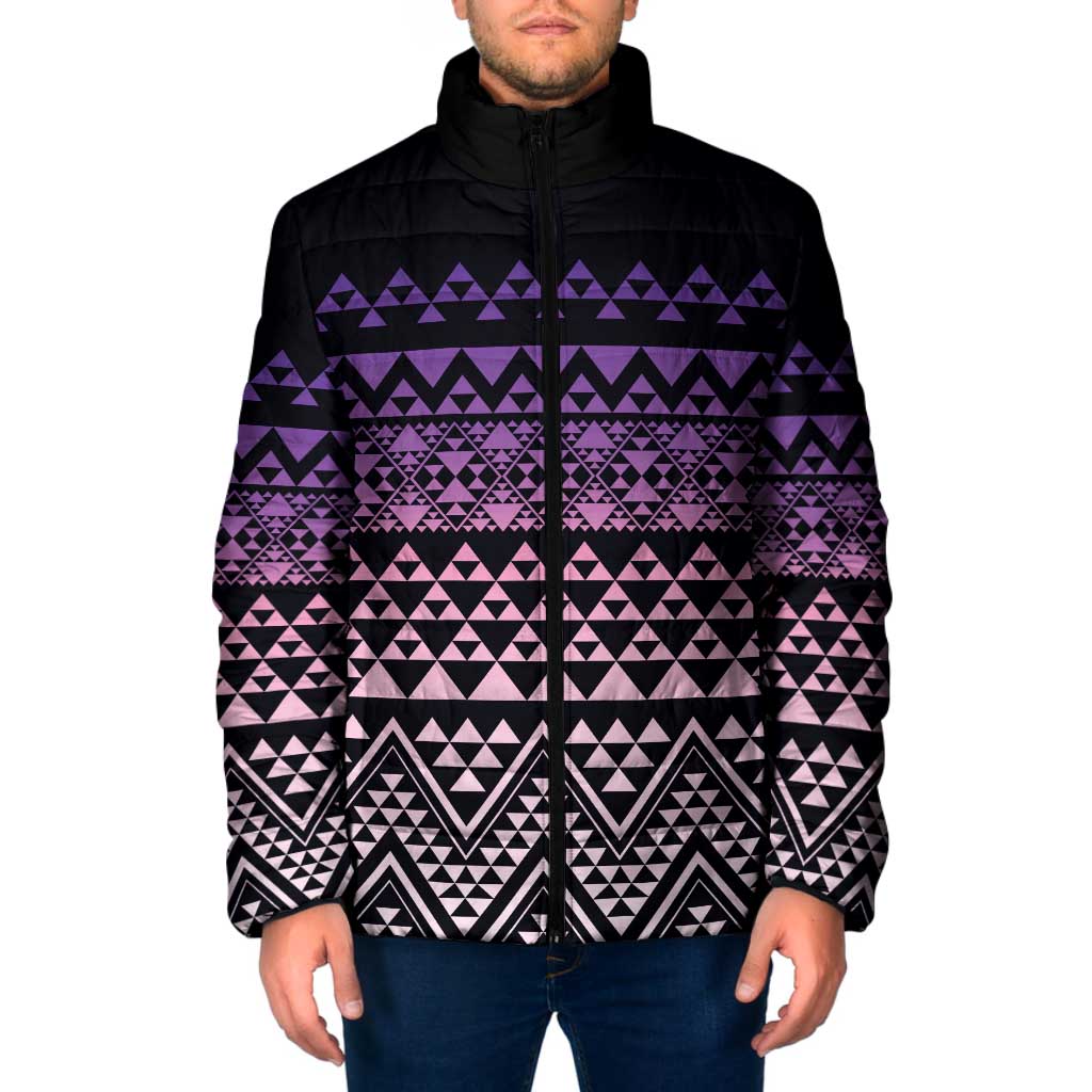 Maori Niho Taniwha Te Wheiao Padded Jacket Waiporoporo - Aussie Hoodie