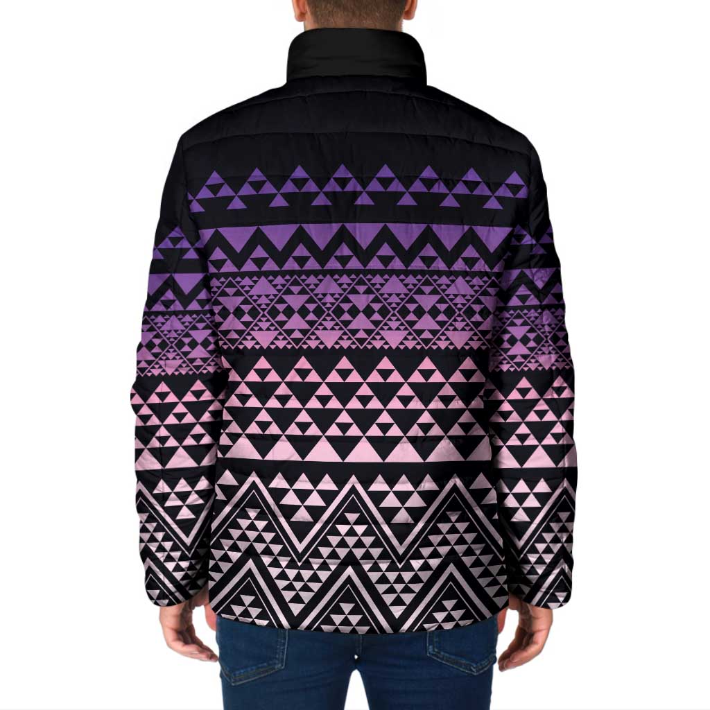 Maori Niho Taniwha Te Wheiao Padded Jacket Waiporoporo - Aussie Hoodie