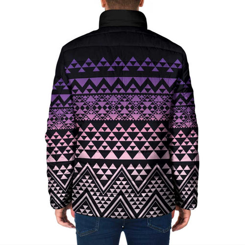 Maori Niho Taniwha Te Wheiao Padded Jacket Waiporoporo - Aussie Hoodie