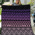 Maori Niho Taniwha Te Wheiao Quilt Waiporoporo - Aussie Hoodie
