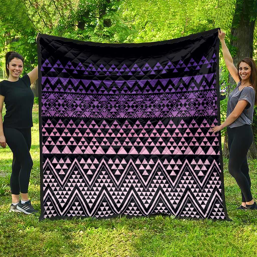 Maori Niho Taniwha Te Wheiao Quilt Waiporoporo - Aussie Hoodie