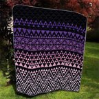 Maori Niho Taniwha Te Wheiao Quilt Waiporoporo - Aussie Hoodie