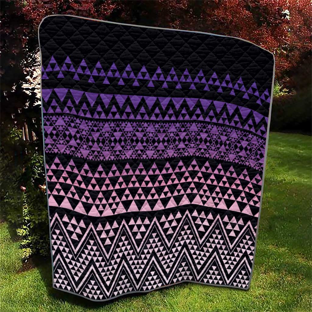 Maori Niho Taniwha Te Wheiao Quilt Waiporoporo - Aussie Hoodie