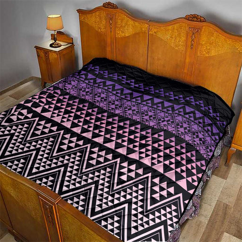 Maori Niho Taniwha Te Wheiao Quilt Waiporoporo - Aussie Hoodie