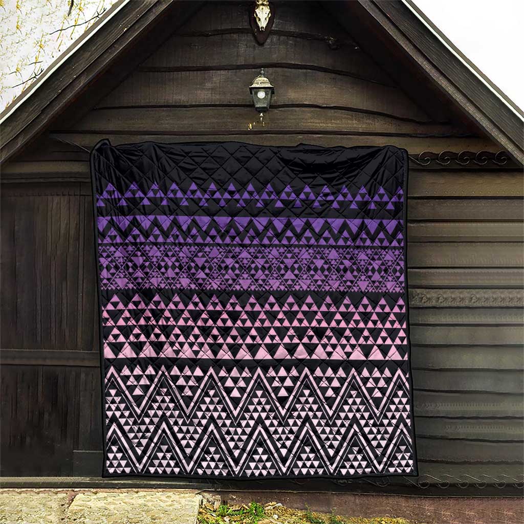 Maori Niho Taniwha Te Wheiao Quilt Waiporoporo - Aussie Hoodie