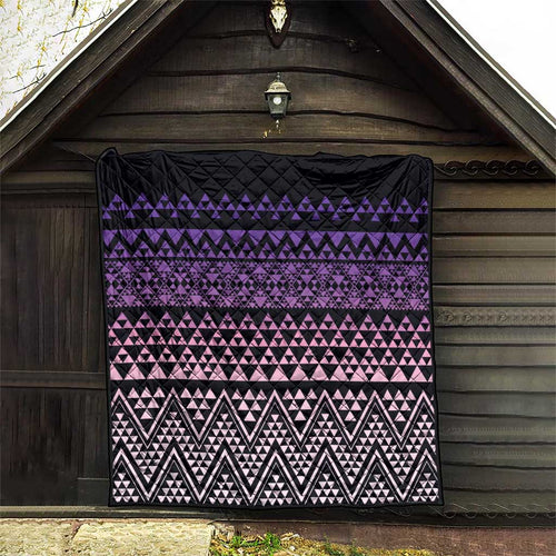 Maori Niho Taniwha Te Wheiao Quilt Waiporoporo - Aussie Hoodie