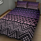 Maori Niho Taniwha Te Wheiao Quilt Bed Set Waiporoporo - Aussie Hoodie