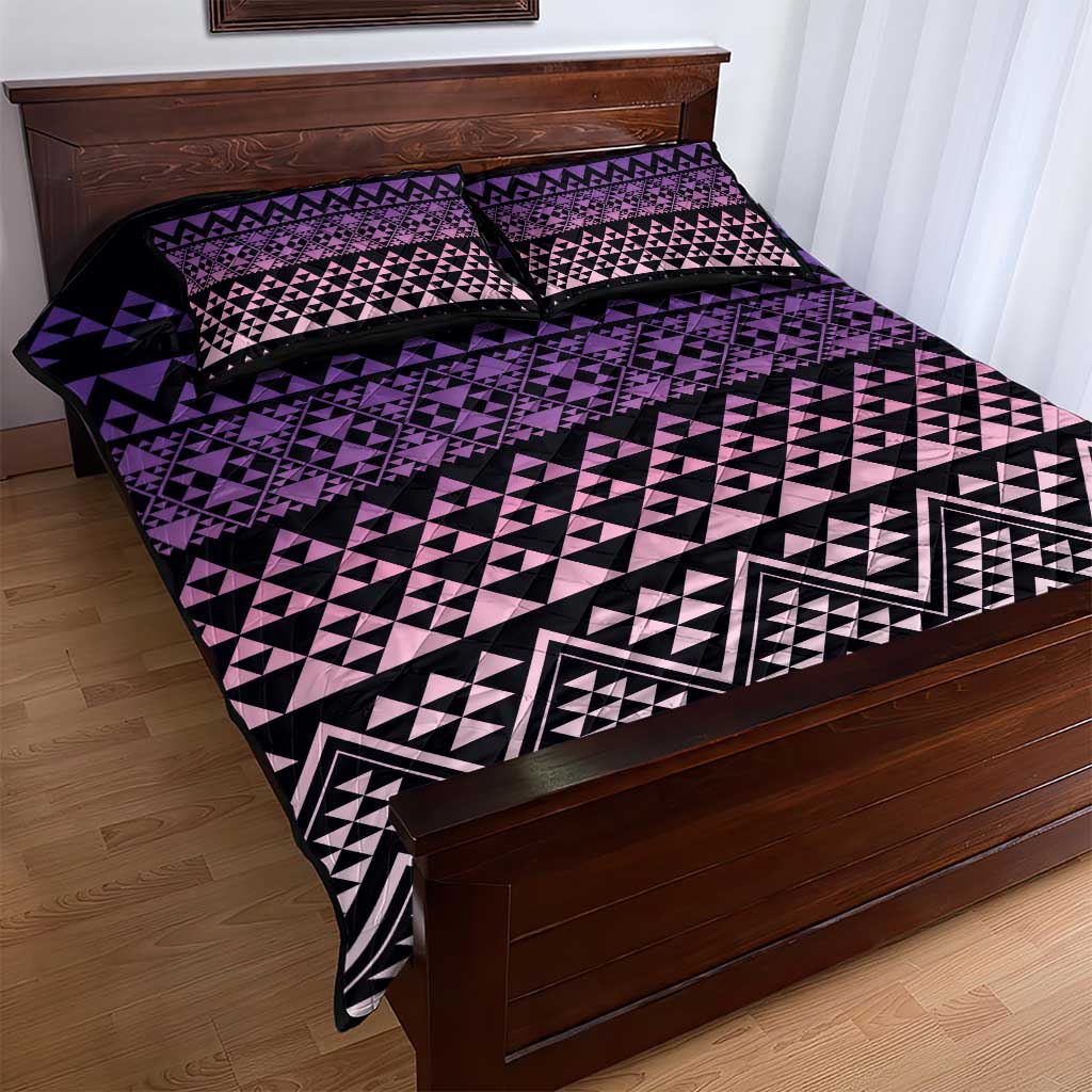 Maori Niho Taniwha Te Wheiao Quilt Bed Set Waiporoporo - Aussie Hoodie