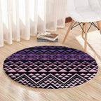 Maori Niho Taniwha Te Wheiao Round Carpet Waiporoporo - Aussie Hoodie