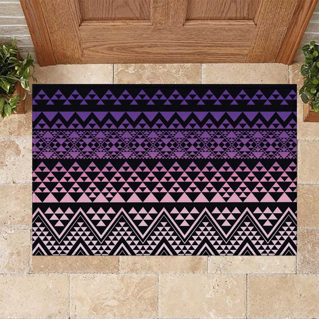 Maori Niho Taniwha Te Wheiao Rubber Doormat Waiporoporo - Aussie Hoodie