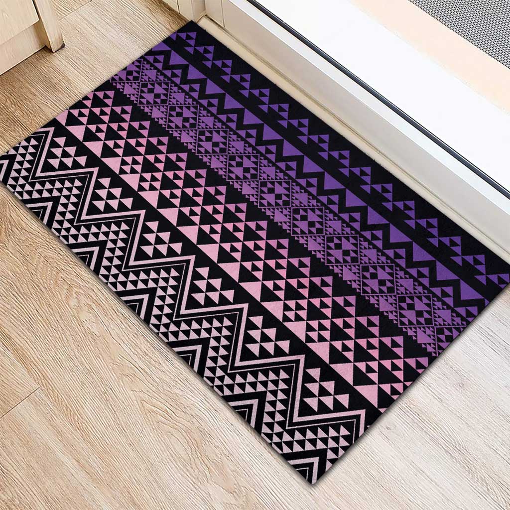 Maori Niho Taniwha Te Wheiao Rubber Doormat Waiporoporo - Aussie Hoodie