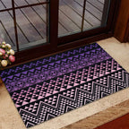 Maori Niho Taniwha Te Wheiao Rubber Doormat Waiporoporo - Aussie Hoodie
