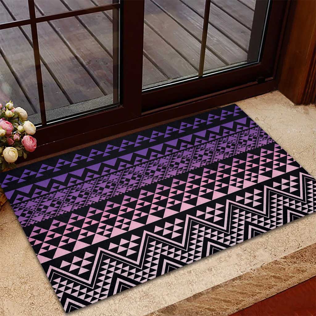 Maori Niho Taniwha Te Wheiao Rubber Doormat Waiporoporo - Aussie Hoodie