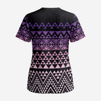 Maori Niho Taniwha Te Wheiao Scrub Top Waiporoporo - Aussie Hoodie