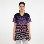 Maori Niho Taniwha Te Wheiao Scrub Top Waiporoporo - Aussie Hoodie