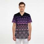 Maori Niho Taniwha Te Wheiao Scrub Top Waiporoporo - Aussie Hoodie