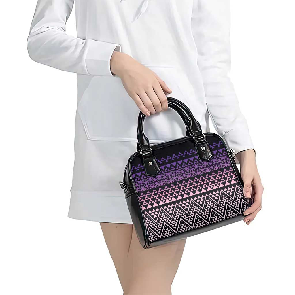 Maori Niho Taniwha Te Wheiao Shoulder Handbag Waiporoporo - Aussie Hoodie