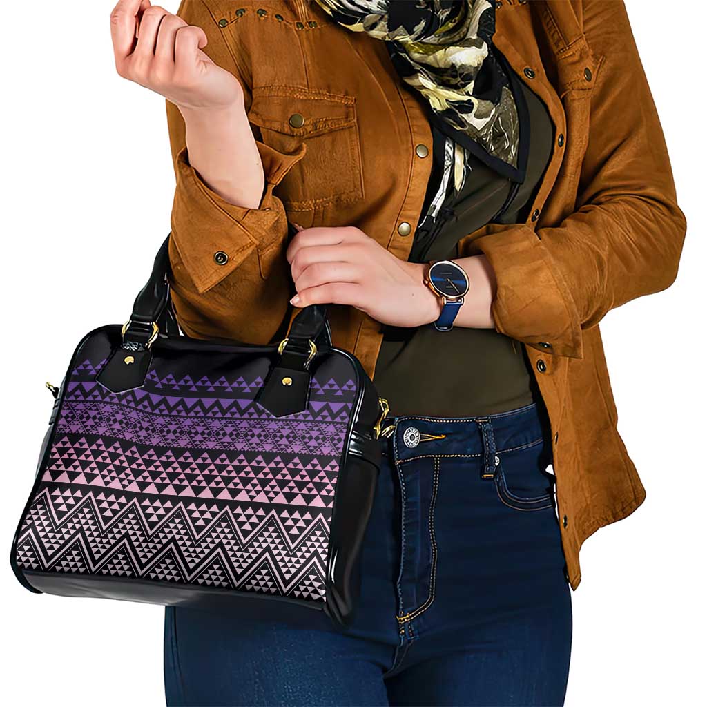 Maori Niho Taniwha Te Wheiao Shoulder Handbag Waiporoporo - Aussie Hoodie