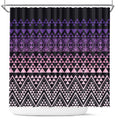 Maori Niho Taniwha Te Wheiao Shower Curtain Waiporoporo - Aussie Hoodie
