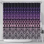 Maori Niho Taniwha Te Wheiao Shower Curtain Waiporoporo - Aussie Hoodie