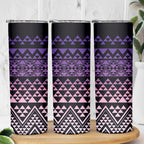 Maori Niho Taniwha Te Wheiao Skinny Tumbler Waiporoporo - Aussie Hoodie