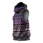 Maori Niho Taniwha Te Wheiao Sleeveless Hoodie Waiporoporo - Aussie Hoodie