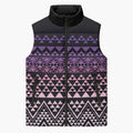 Maori Niho Taniwha Te Wheiao Sleeveless Puffer Jacket Waiporoporo - Aussie Hoodie