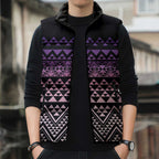 Maori Niho Taniwha Te Wheiao Sleeveless Puffer Jacket Waiporoporo - Aussie Hoodie