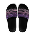 Maori Niho Taniwha Te Wheiao Slide Sandals Waiporoporo - Aussie Hoodie