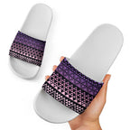 Maori Niho Taniwha Te Wheiao Slide Sandals Waiporoporo - Aussie Hoodie