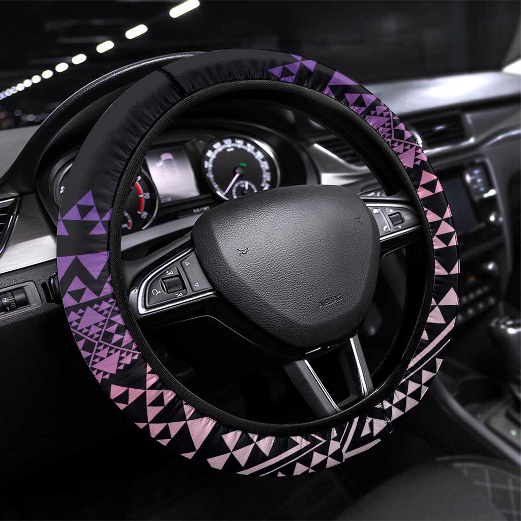 Maori Niho Taniwha Te Wheiao Steering Wheel Cover Waiporoporo - Aussie Hoodie