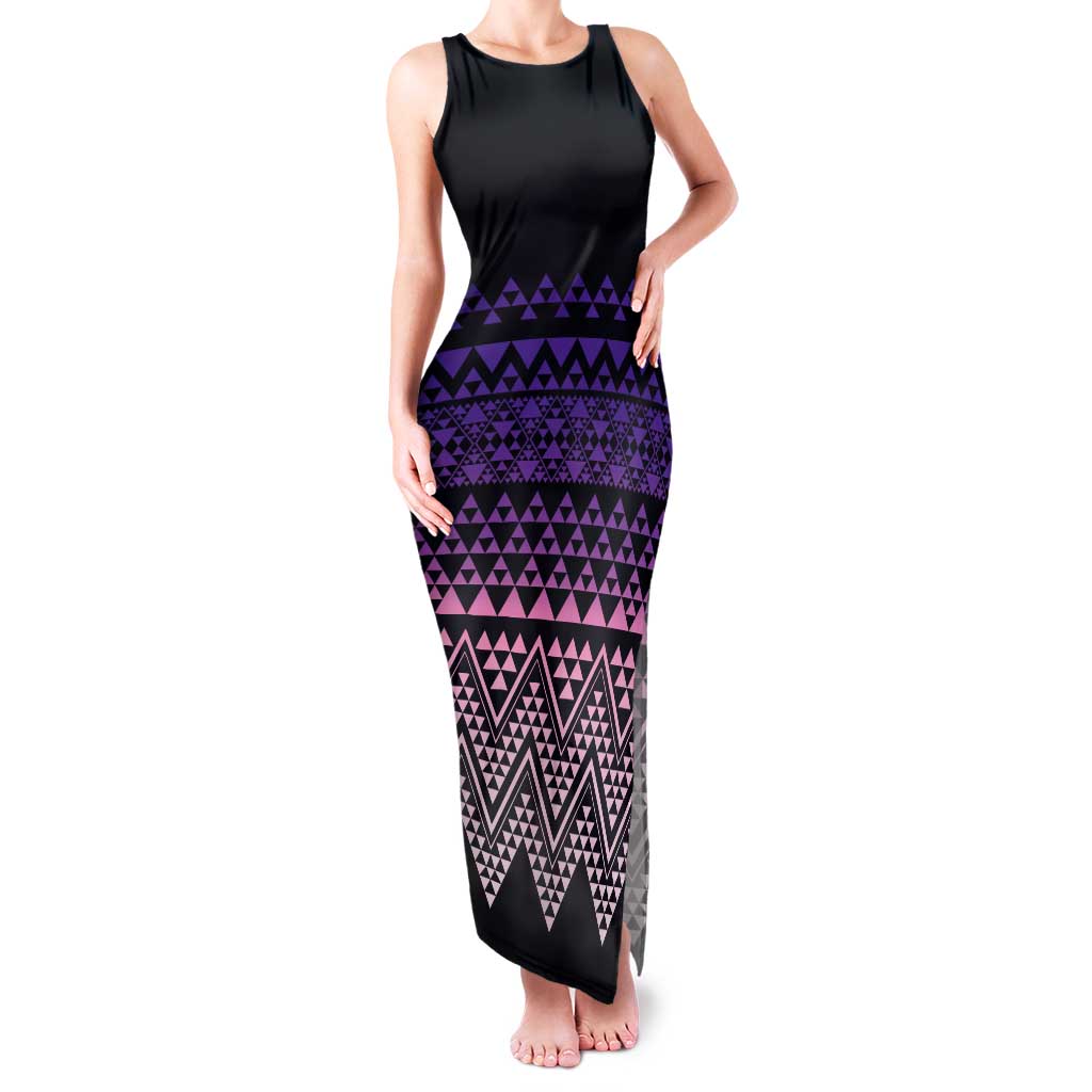 Maori Niho Taniwha Te Wheiao Tank Maxi Dress Waiporoporo - Aussie Hoodie
