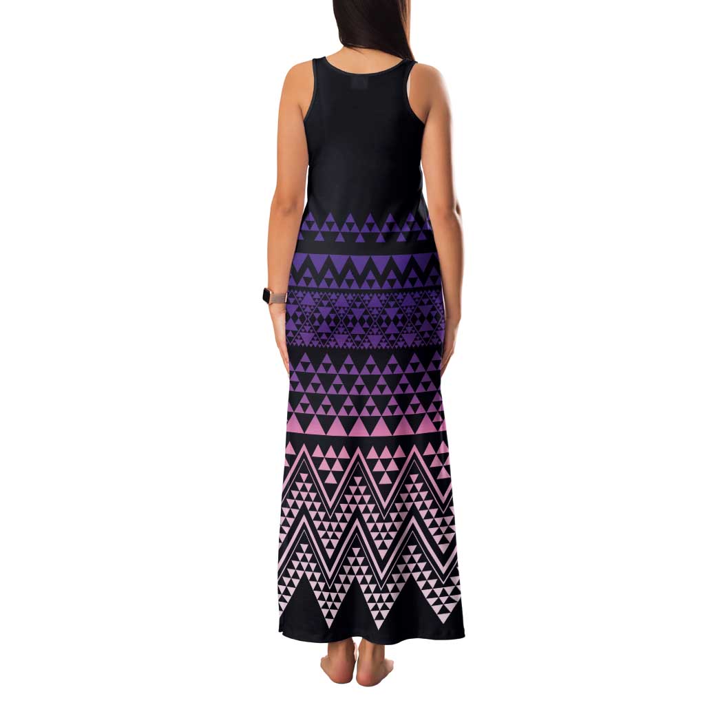 Maori Niho Taniwha Te Wheiao Tank Maxi Dress Waiporoporo - Aussie Hoodie