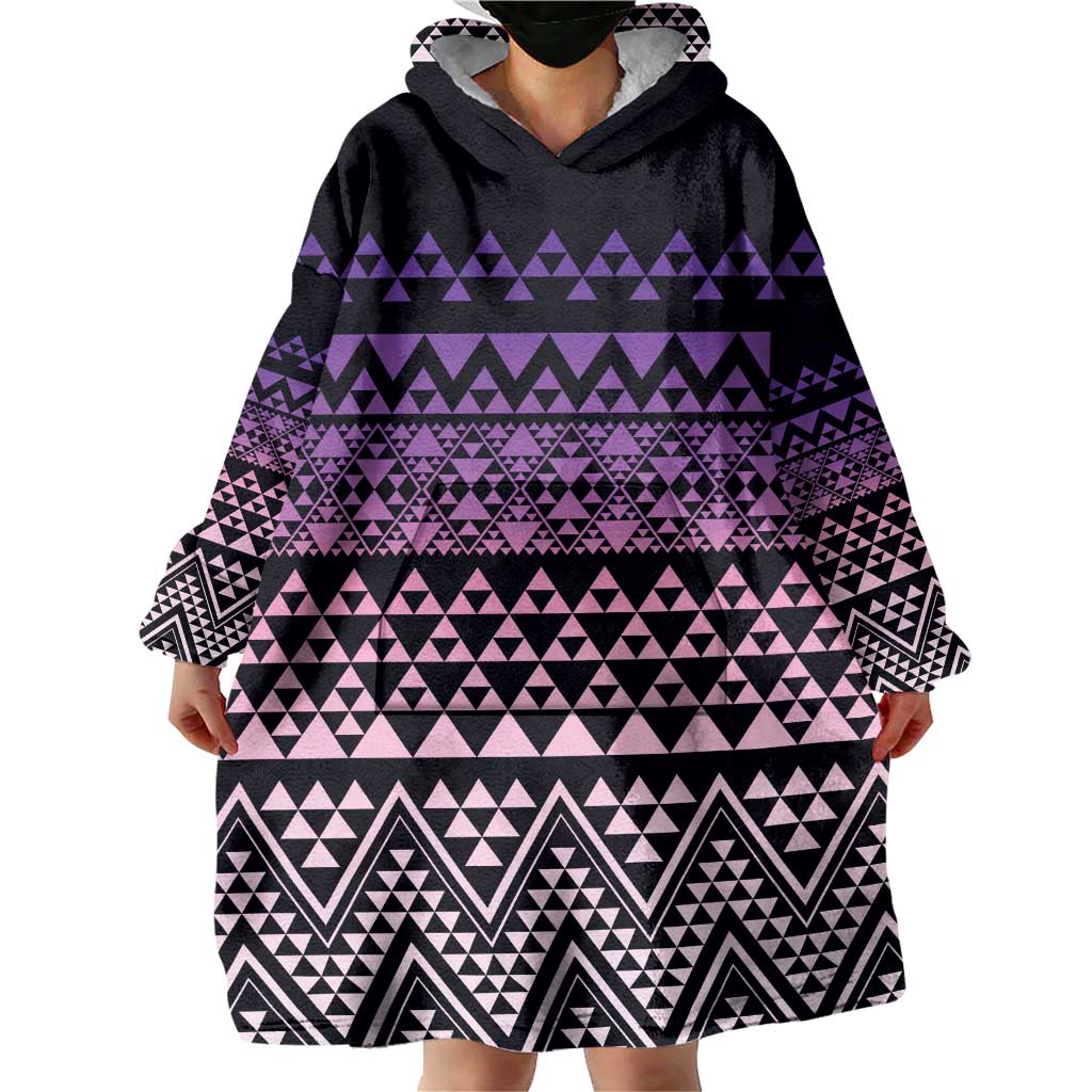 Maori Niho Taniwha Te Wheiao Wearable Blanket Hoodie Waiporoporo - Aussie Hoodie