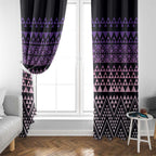 Maori Niho Taniwha Te Wheiao Window Curtain Waiporoporo - Aussie Hoodie