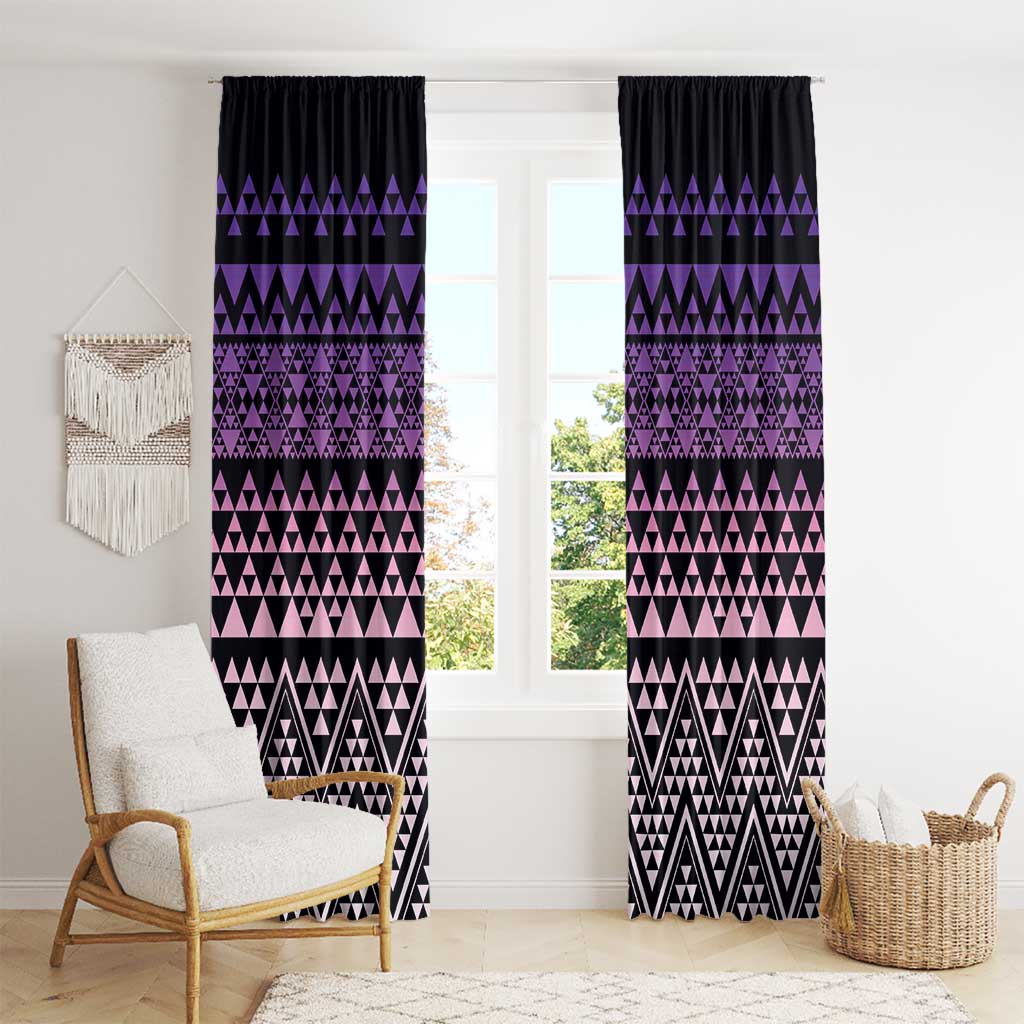Maori Niho Taniwha Te Wheiao Window Curtain Waiporoporo - Aussie Hoodie