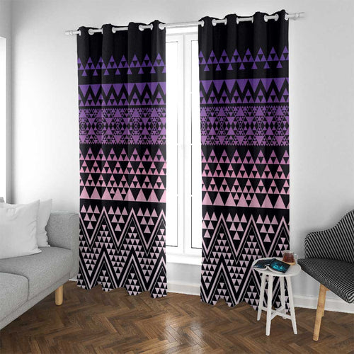 Maori Niho Taniwha Te Wheiao Window Curtain Waiporoporo - Aussie Hoodie