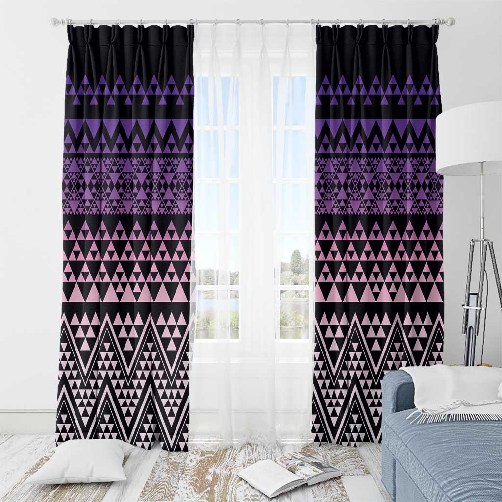 Maori Niho Taniwha Te Wheiao Window Curtain Waiporoporo - Aussie Hoodie