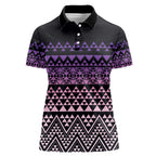 Maori Niho Taniwha Te Wheiao Women Polo Shirt Waiporoporo - Aussie Hoodie