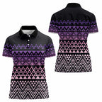 Maori Niho Taniwha Te Wheiao Women Polo Shirt Waiporoporo - Aussie Hoodie