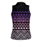 Maori Niho Taniwha Te Wheiao Women Sleeveless Polo Shirt Waiporoporo - Aussie Hoodie
