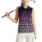 Maori Niho Taniwha Te Wheiao Women Sleeveless Polo Shirt Waiporoporo - Aussie Hoodie