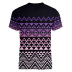 Maori Niho Taniwha Te Wheiao Women V-Neck T-Shirt Waiporoporo - Aussie Hoodie