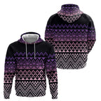 Maori Niho Taniwha Te Wheiao Zip Hoodie Waiporoporo - Aussie Hoodie