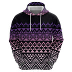 Maori Niho Taniwha Te Wheiao Zip Hoodie Waiporoporo - Aussie Hoodie