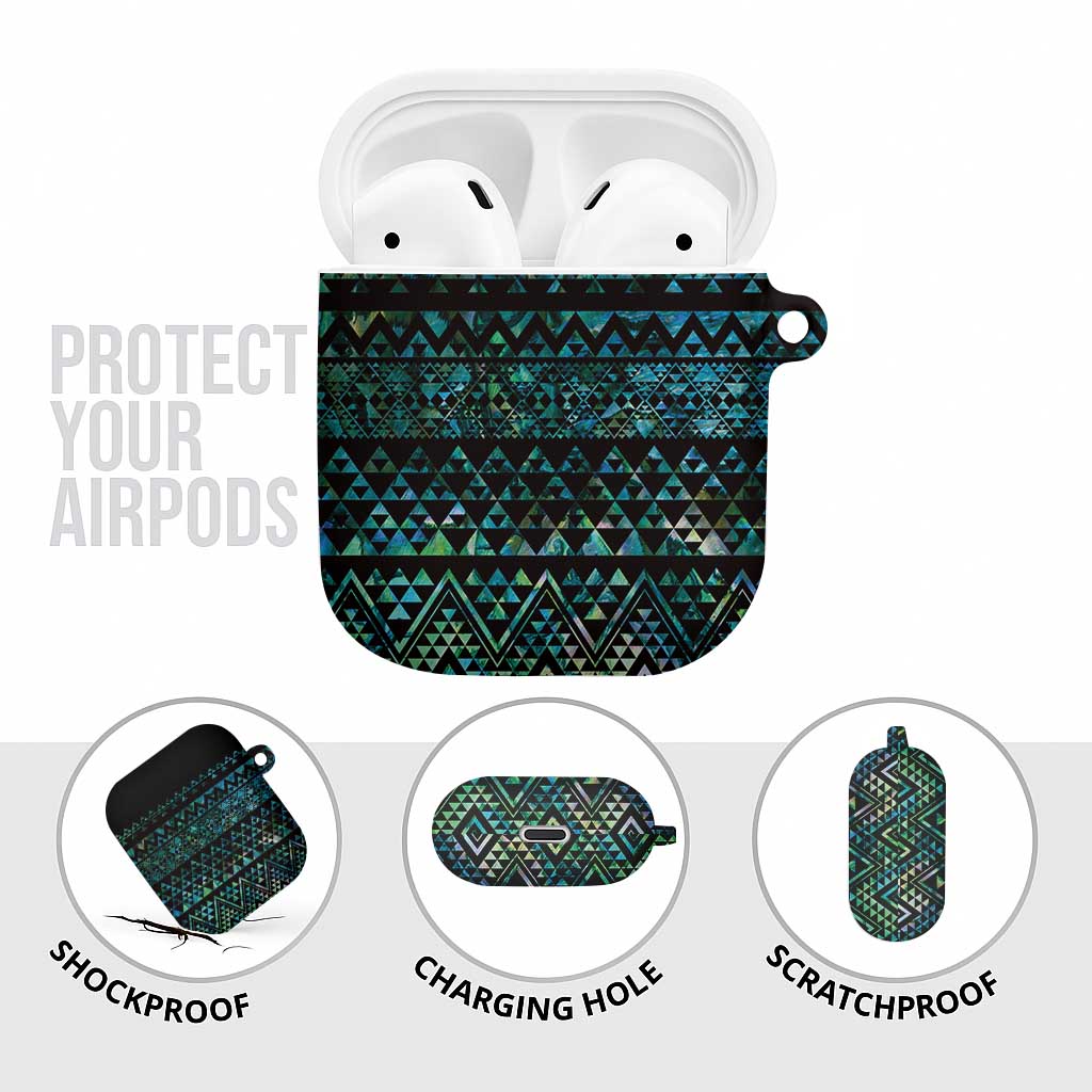 Maori Niho Taniwha Te Wheiao AirPods Case Paua Shell - Aussie Hoodie
