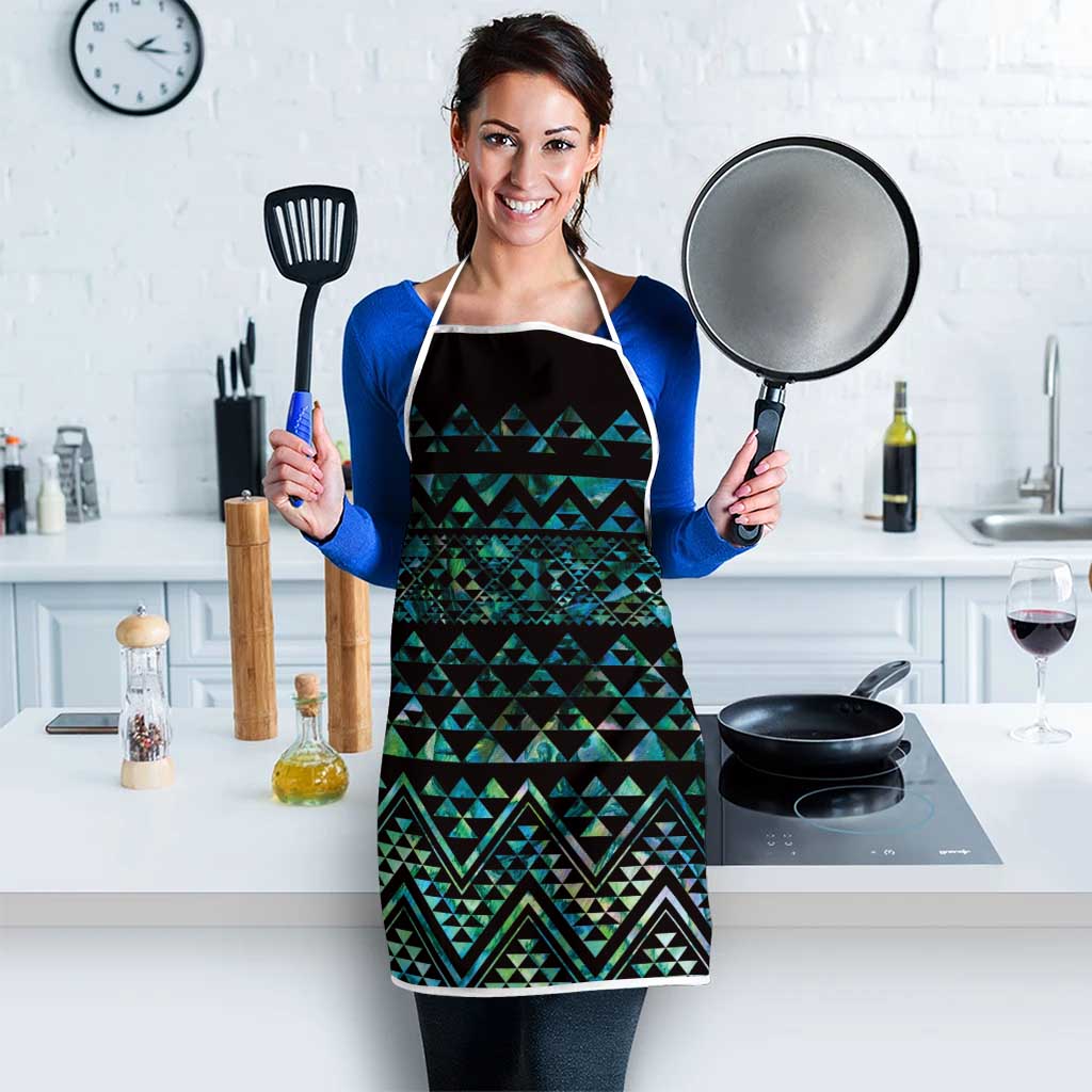 Maori Niho Taniwha Te Wheiao Apron Paua Shell - Aussie Hoodie