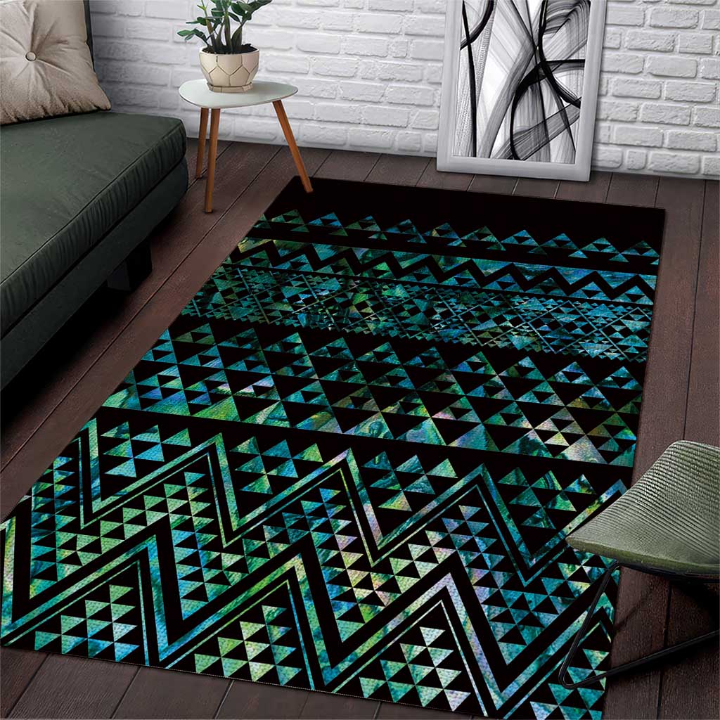 Maori Niho Taniwha Te Wheiao Area Rug Paua Shell - Aussie Hoodie
